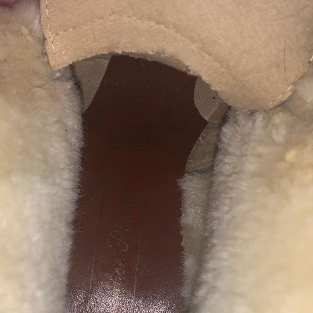 NWOT Vintage Sears Cognac Brown Shearling Boots Women’s Size 8.5‎ B - Picture 15 of 15